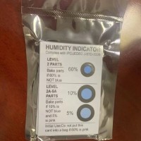 厂价批发10%-40%淋膜湿度指示卡四点棕变蓝湿度纸