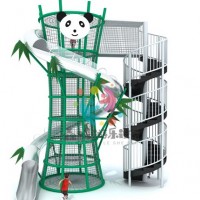 熊猫不锈钢滑梯